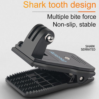 360 Degree Backpack Mount For Gopro Dji And Other Action Cameras - Rotating Clip Clamp-1915197577184284679