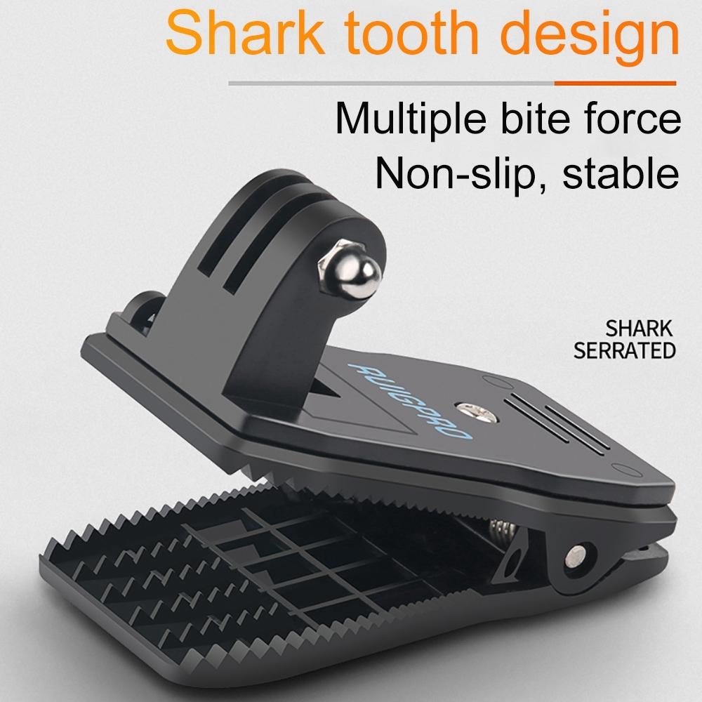 360 Degree Rotation Backpack Mount For Gopro Dji Xiaoyi & Other Action Cameras-1915196770481213447