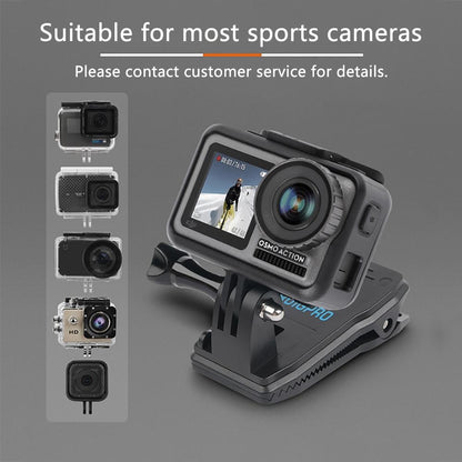 360 Degree Rotation Backpack Mount For Gopro Dji Xiaoyi & Other Action Cameras-1915196770481213448