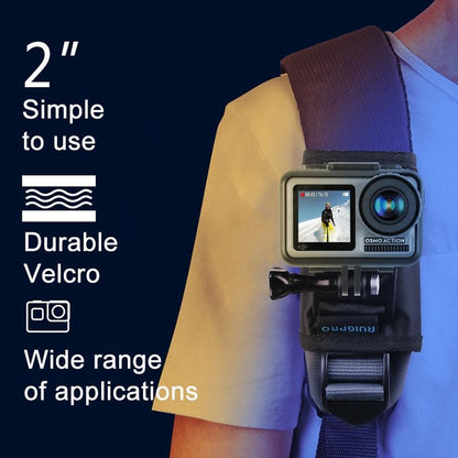 Universal Action Camera Backpack Mount - Rec Mounts Clip Clamp-1915196783735214084