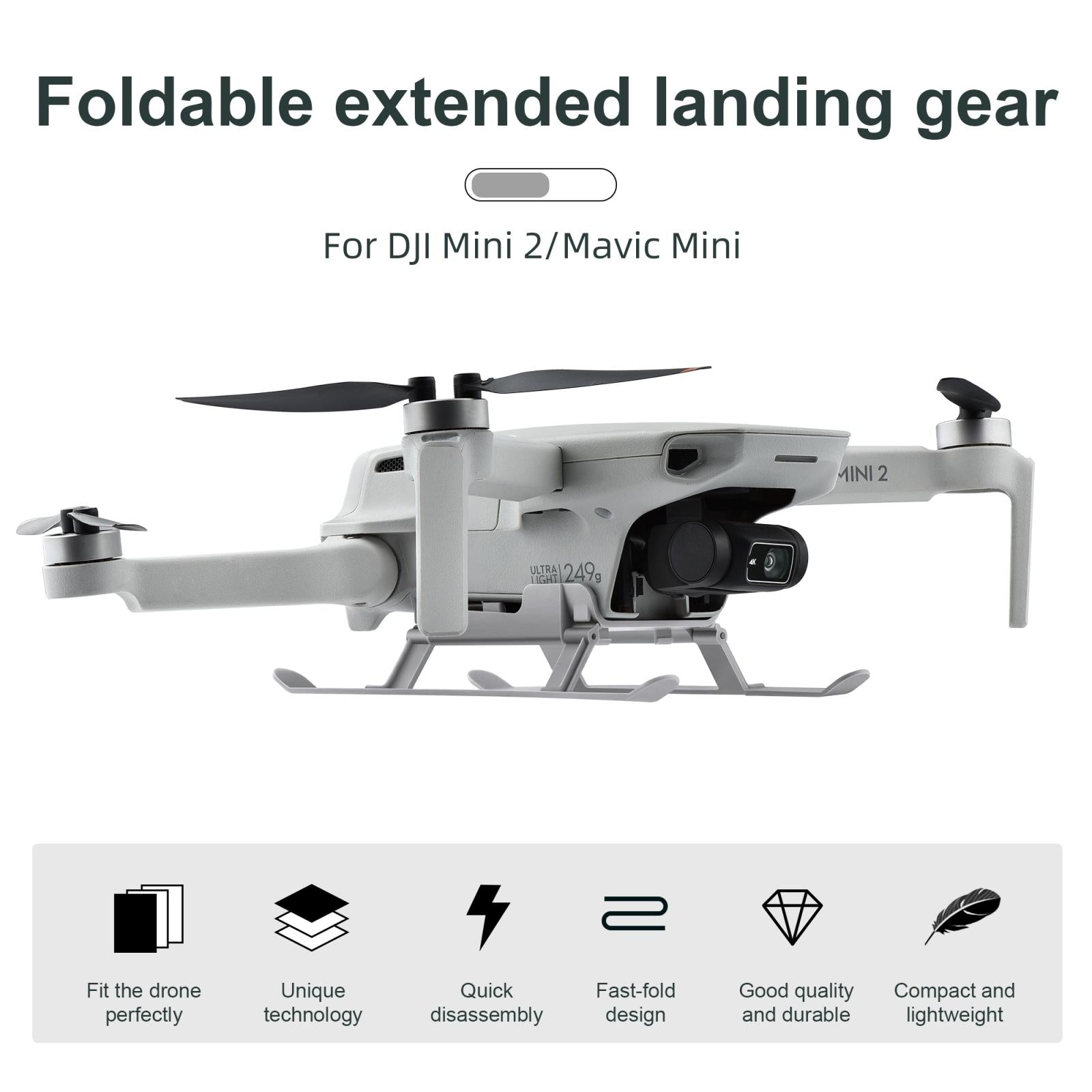 Shockproof Landing Gear Extender For Dji Mini 2 / Mavic Mini-1915196499403345923