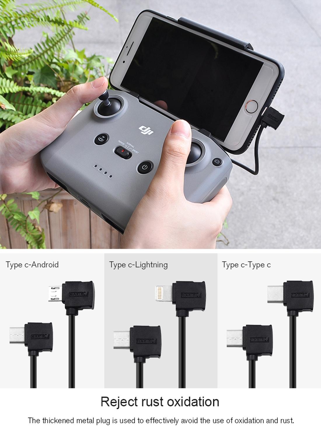 16Cm Dual Way Data Cable For Dji Mavic Air 2 - Type C / Usb-C To 8 Pin-1915196784284667912