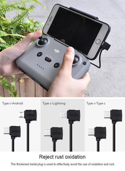 16Cm Dual Way Data Cable For Dji Mavic Air 2 - Type C / Usb-C To 8 Pin-1915196784284667912