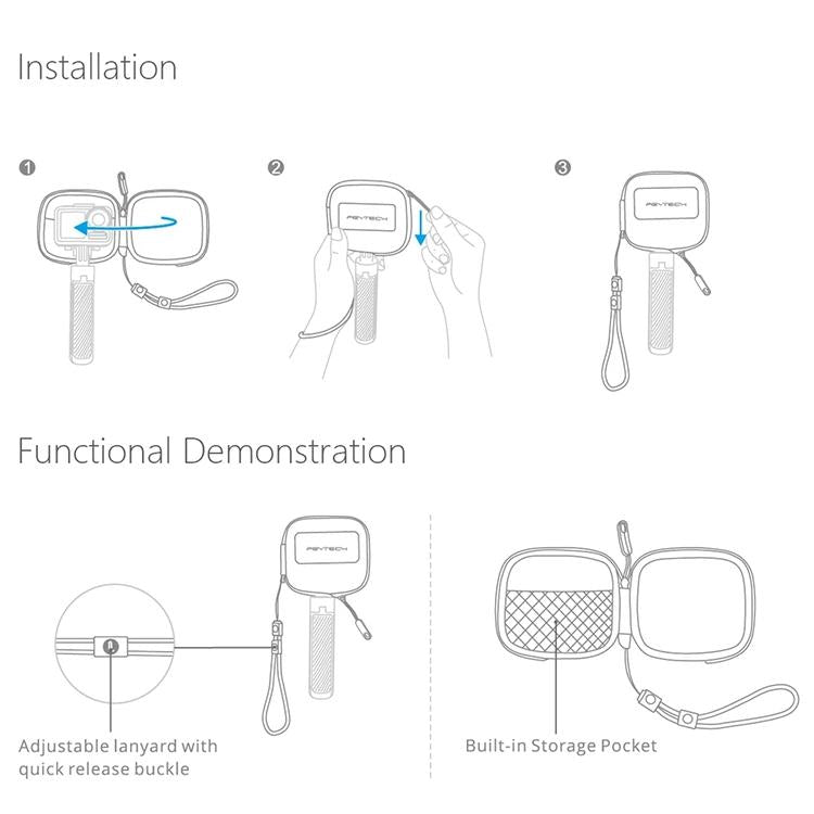 Protective Case For Dji Action Camera - Hard Shell-1915196683457794050
