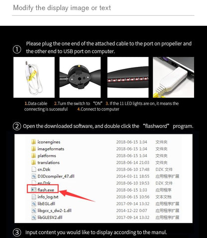 Foldable Led Propellers For Dji Mavic Air 2 - Editable Word Lamp - 1 Pair-1915197669211508743