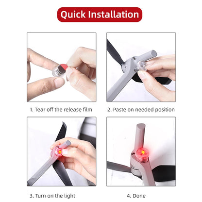 2 Night Strobe Led Light For Dji Mavic 2 Mini / Air 2 Fpv - 2 Pack-1964932223811588099