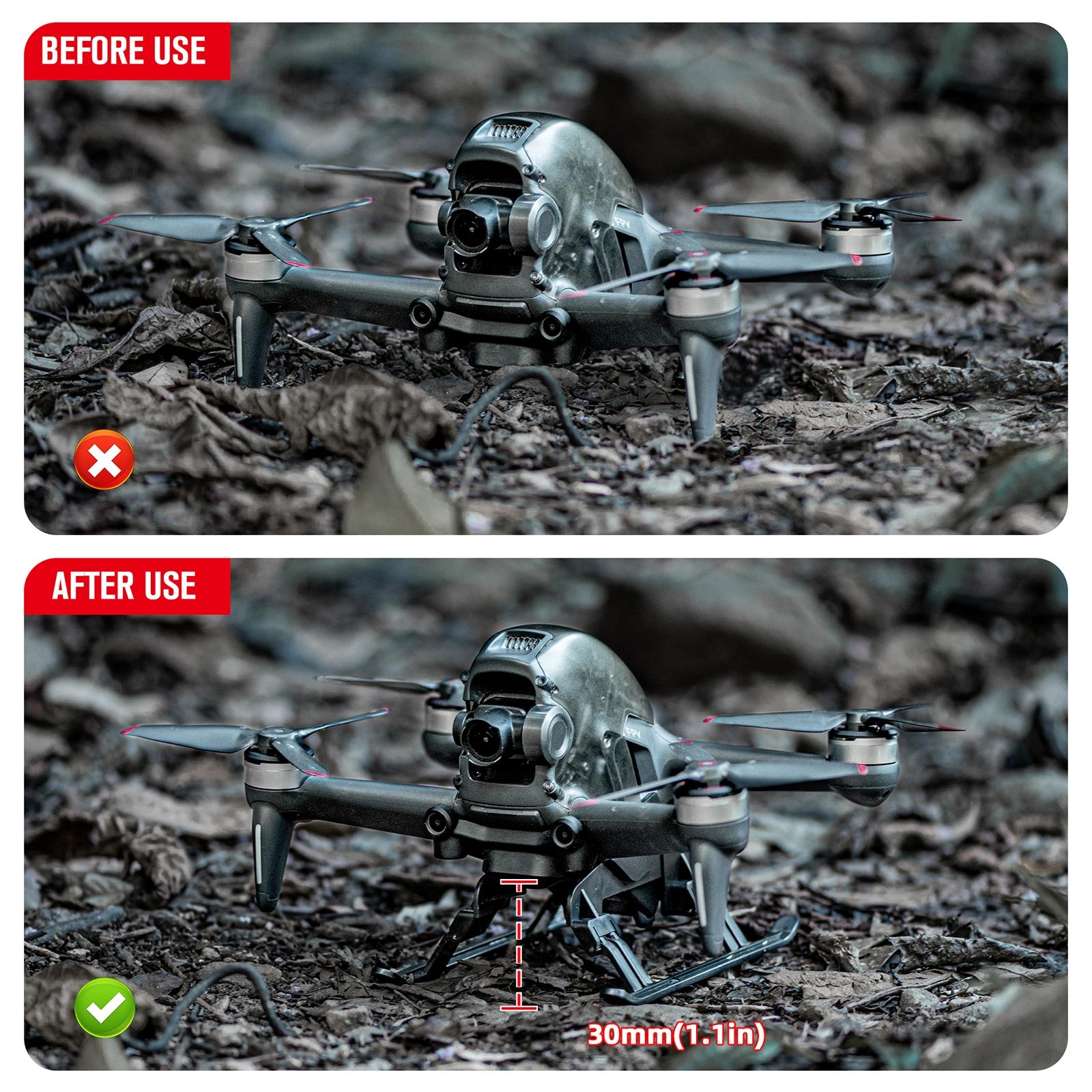 Foldable Quick Release Landing Gear For Dji Fpv - Heightened-1915196501685047302