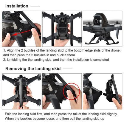 Foldable Quick Release Landing Gear For Dji Fpv - Heightened-1915196501685047303