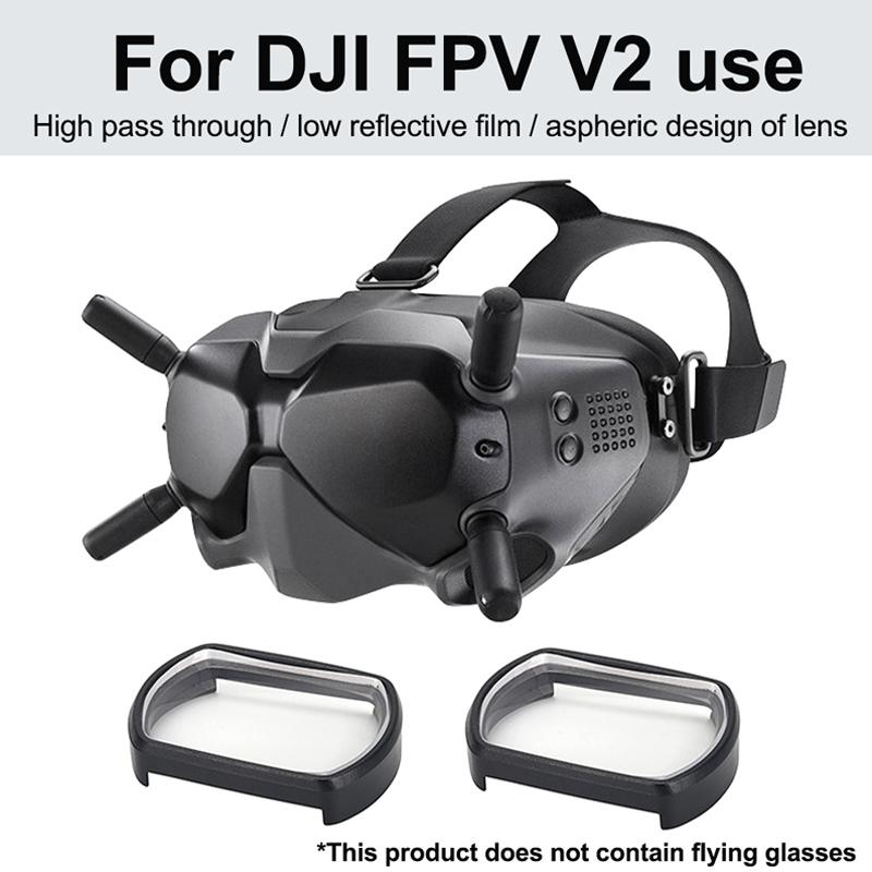 2 Pcs Myopia Glasses Lens Vision Correction Aspherical Lens For Dji Fpv Goggles V2-1915197379213135874