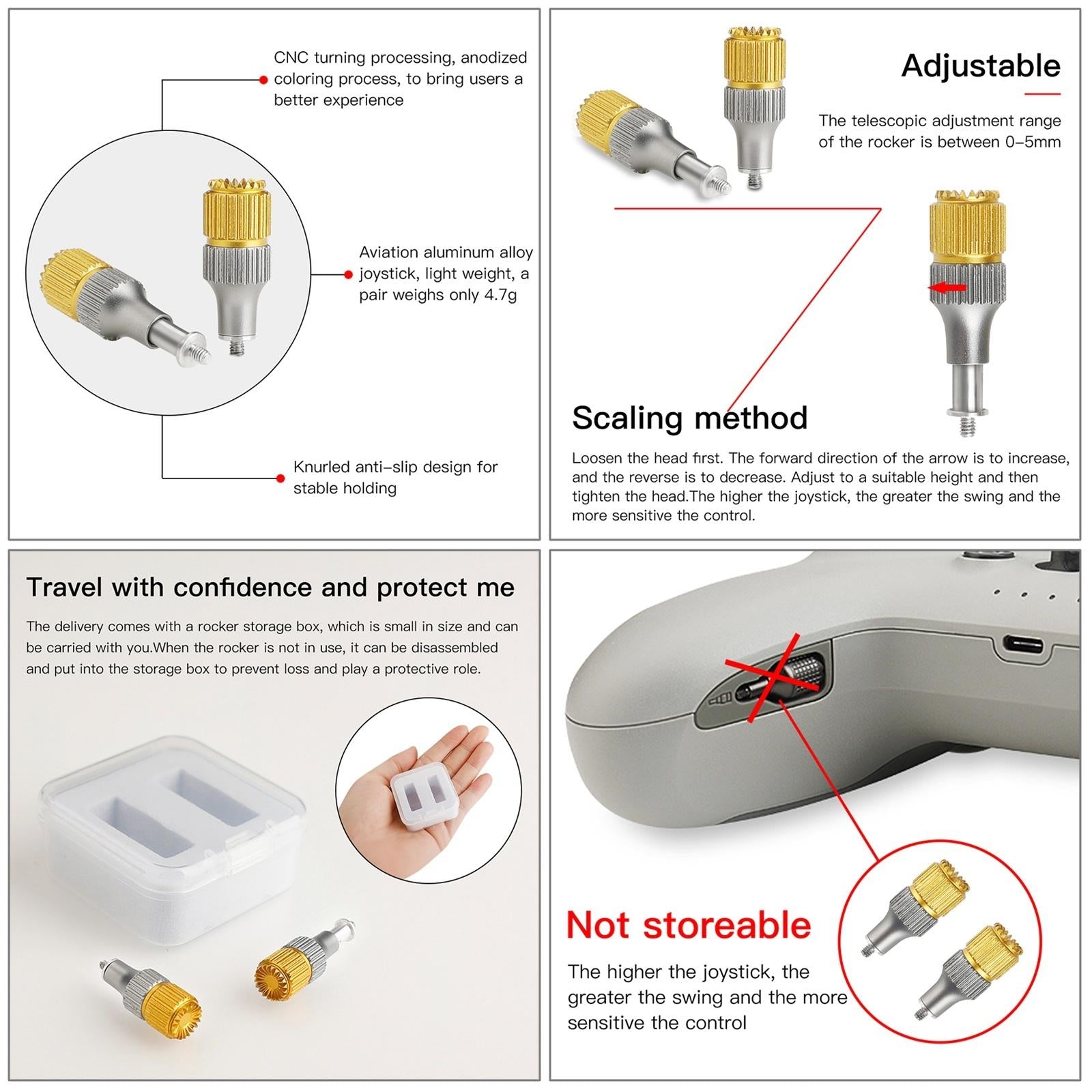 Foldable Joystick For Dji Fpv Remote Control-1964932336671920131
