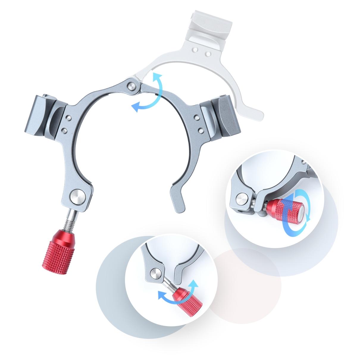 Extension Bracket With Dual Cold Shoe For Dji Om4 / Mobile 3 Stabilizer-1915198117922344962