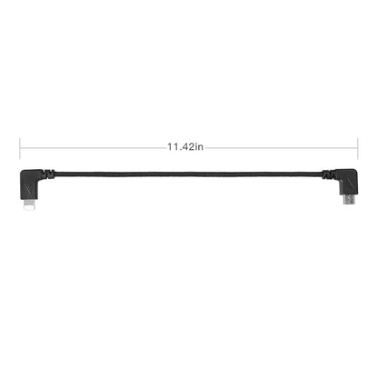 29Cm Woven Nylon Micro Usb To 8 Pin Data Cable For Dji Mavic Mini / Air / Spark / 2 Pro / Zoom Remote Controller - Iphone / Ipad Compatible-1915196497805316097