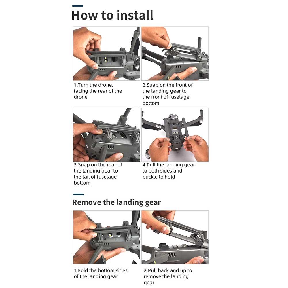 Extended Folding Landing Gear Training Rack For Dji Mavic 2-1964932152730718214