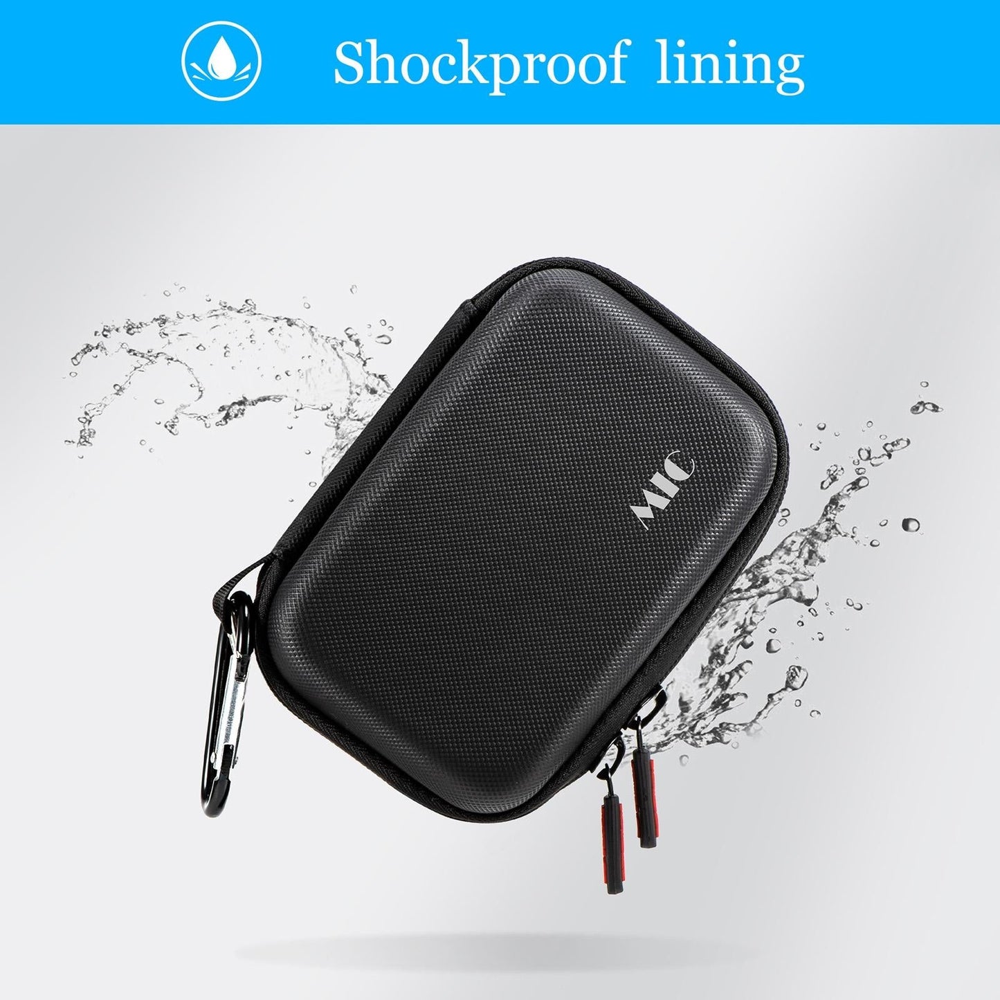 Diamond Texture Leather Storage Bag For Dji Mic - Pu Material-1915196802802520070