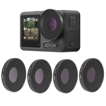 4-In-1 Lens Filter Set For Dji Action 3 - Nd8Pl Nd16Pl Nd32Pl Nd64Pl-1915197868734550021