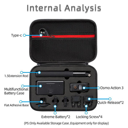 Dji Action Carrying Case - 3 Sizes Available-1915196548535422980