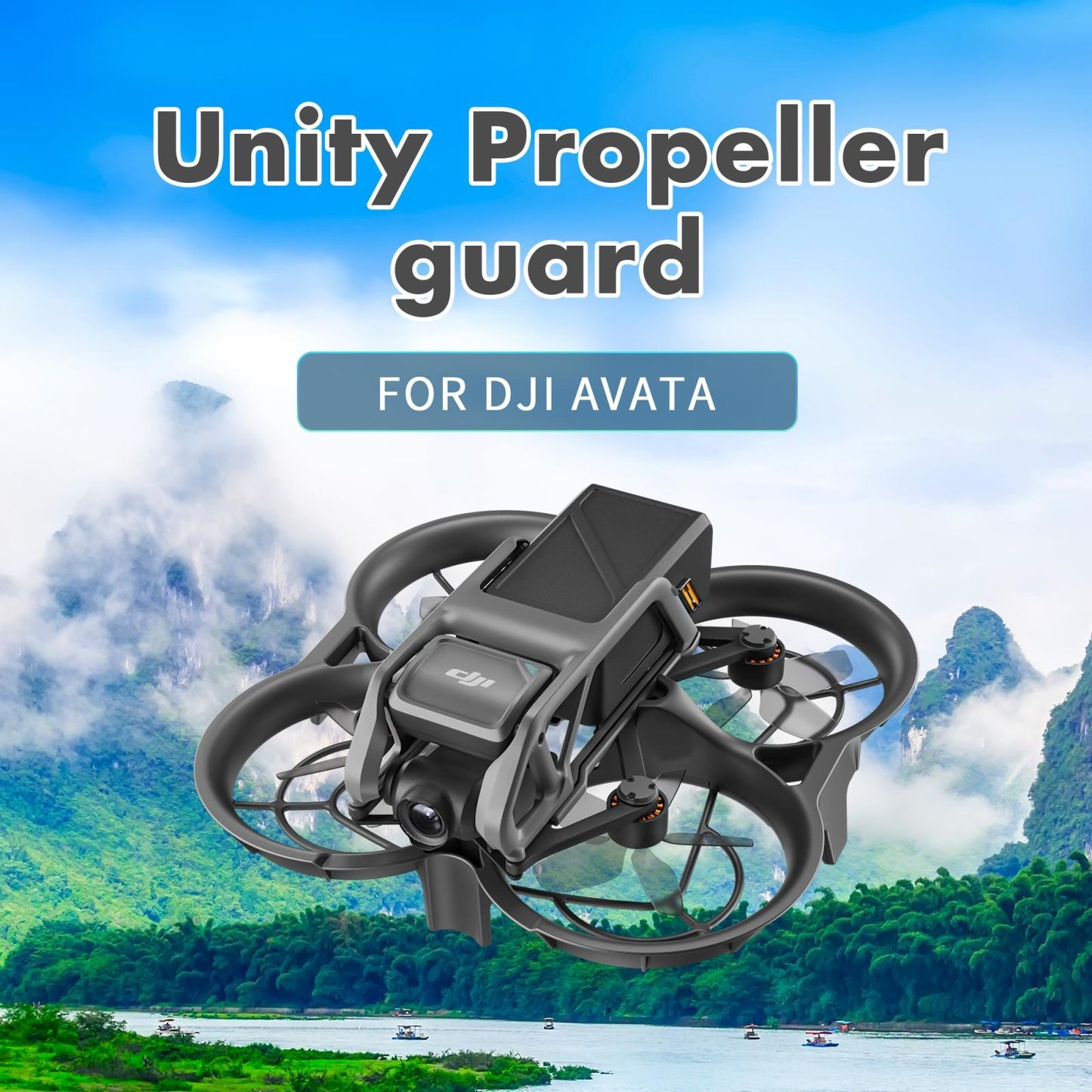 Anti-Collision Drone Propeller Guard - Protective Ring 17.8 X 17.8 X 4Cm-1964932171441508354