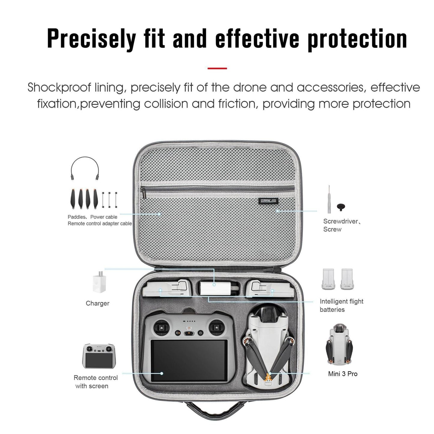 Waterproof Shoulder Bag For DJI Mini 3 Pro Storage-1964932152567140357
