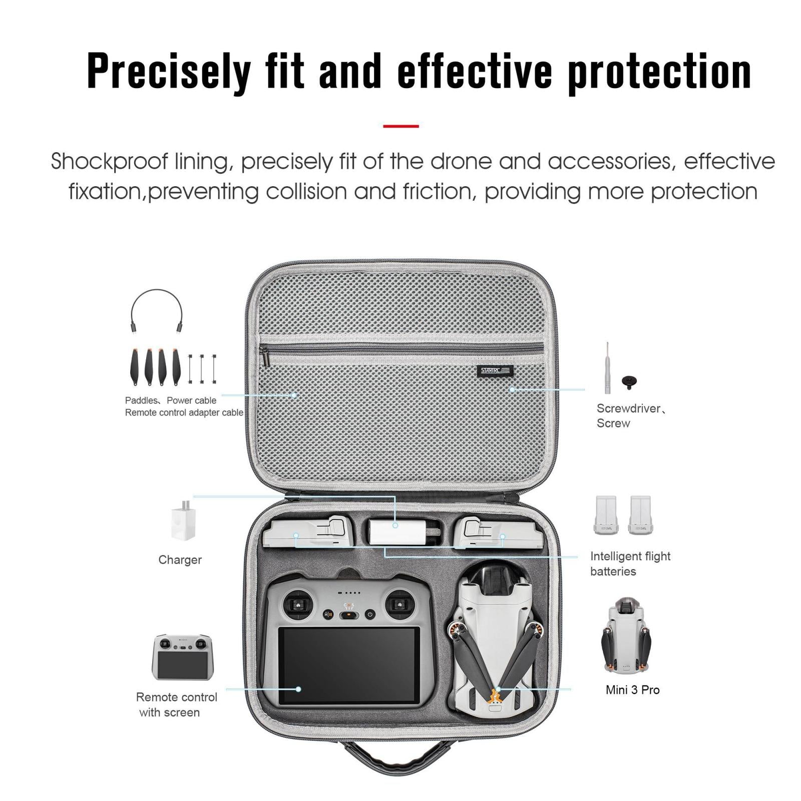 Waterproof Shoulder Bag For DJI Mini 3 Pro Storage-1964932152567140357