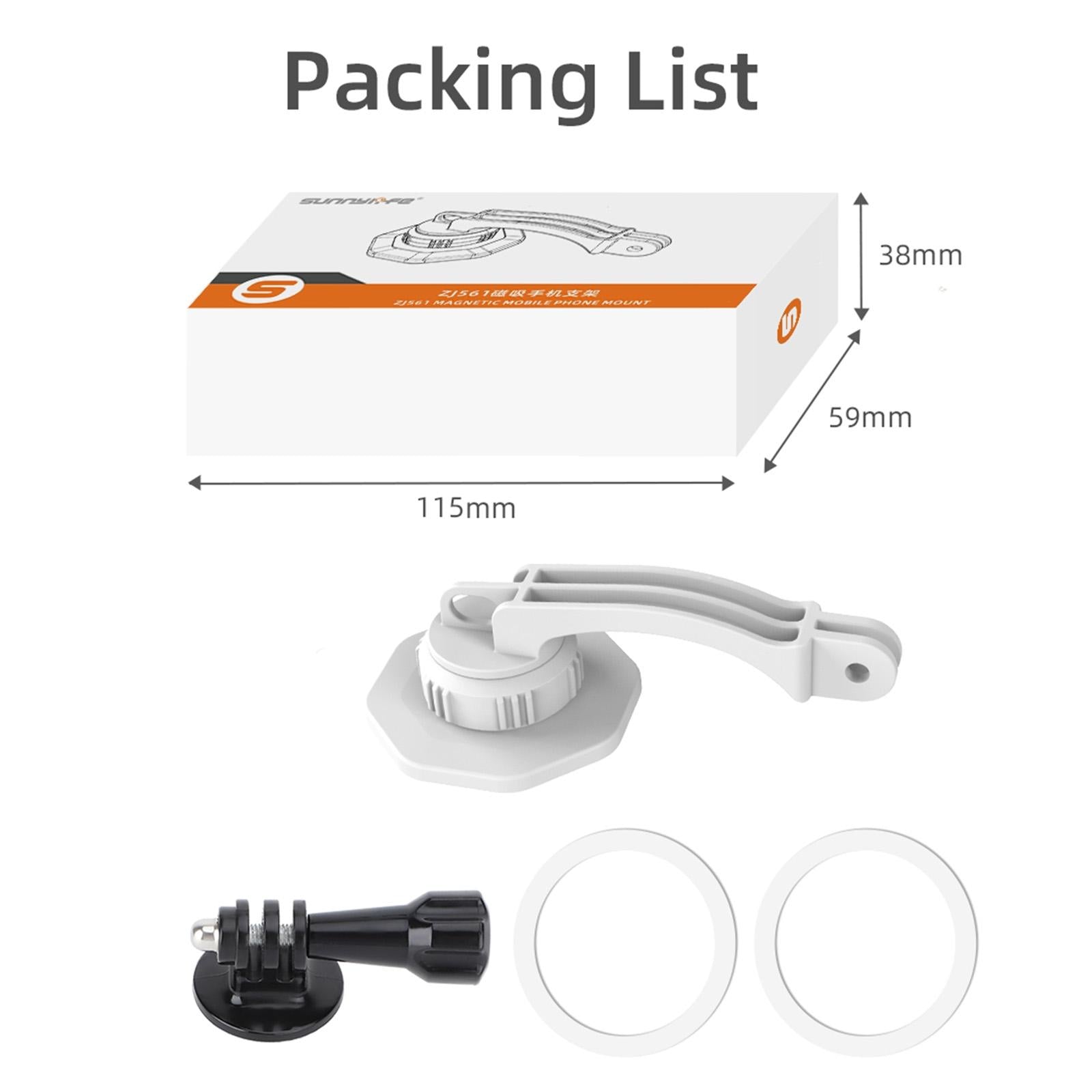 Phone Holder For Dji Om6 / 5 / 4 / 4 Se With Zj561 Magsafe Adapter-1915196623147896839