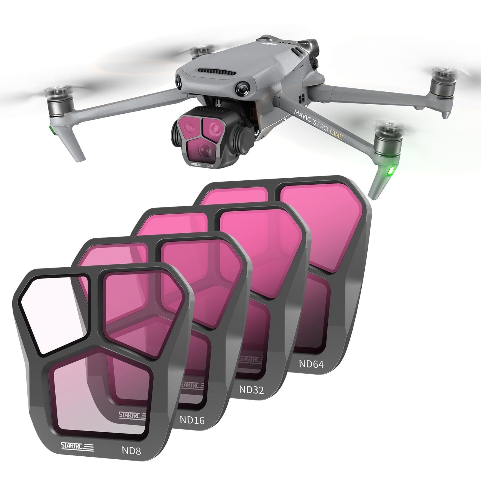 Professional Lens Filters For Dji Mavic 3 Pro - Nd8 Nd16 Nd32 Nd64-1915197539439742976