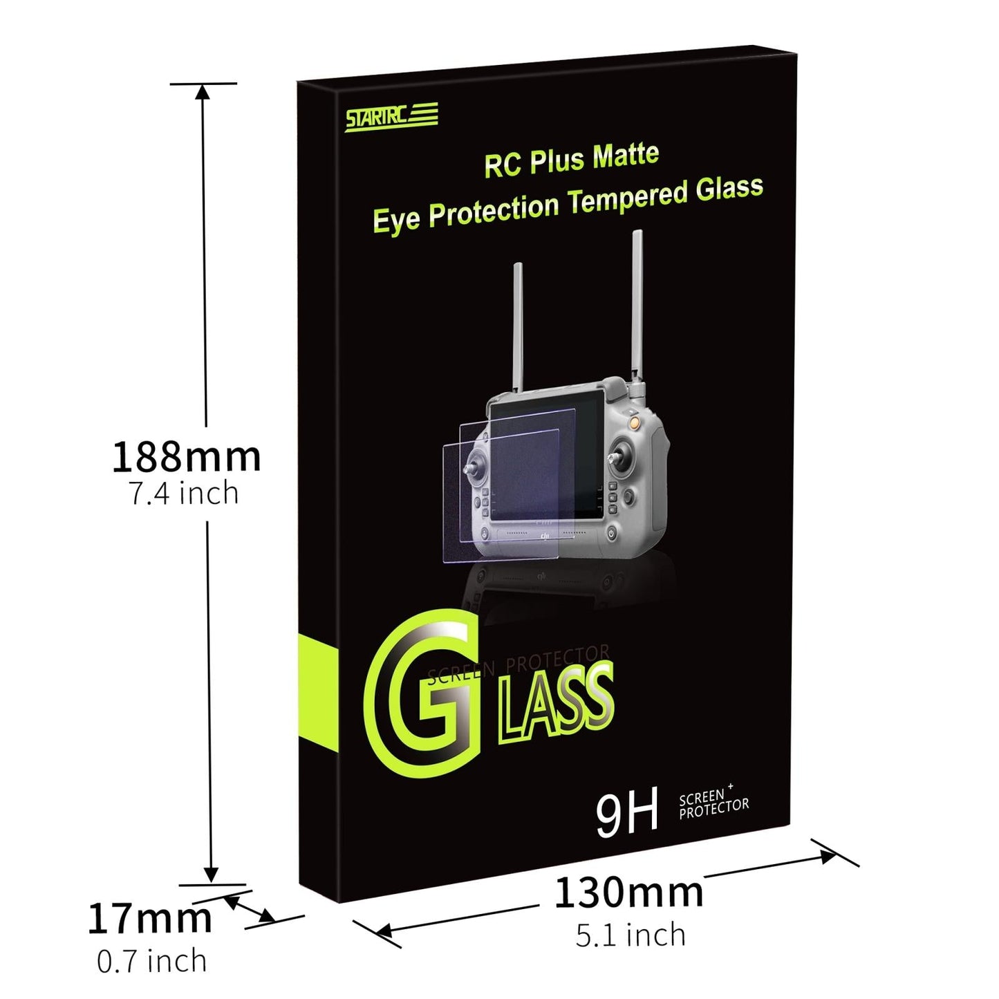 2-Pack Tempered Glass Film For Dji Rc Plus - Screen Eye Protection-1915197287404015624