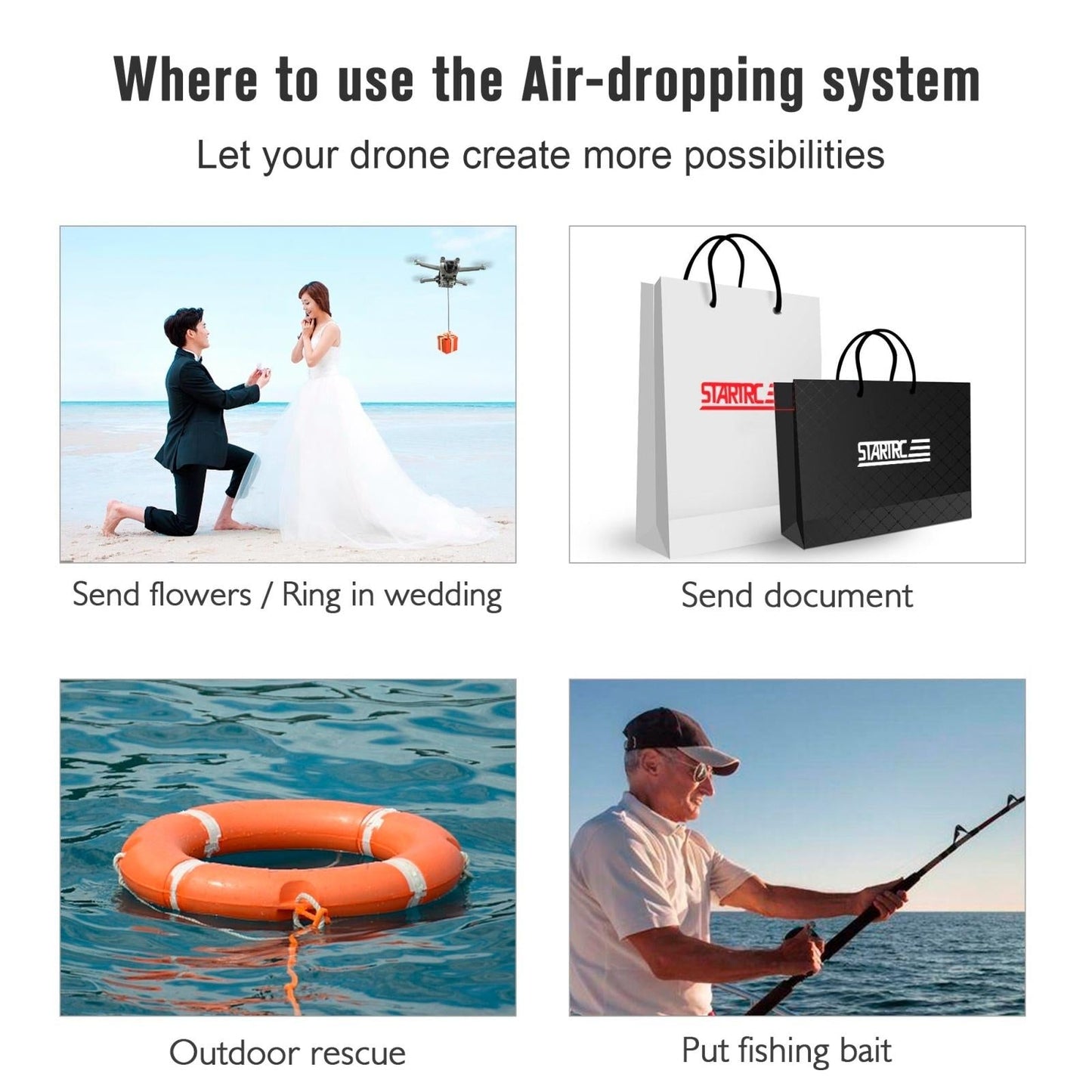 Mini 4 Pro Magnetic Air Dropper Parabolic Bracket-1915196554550054918