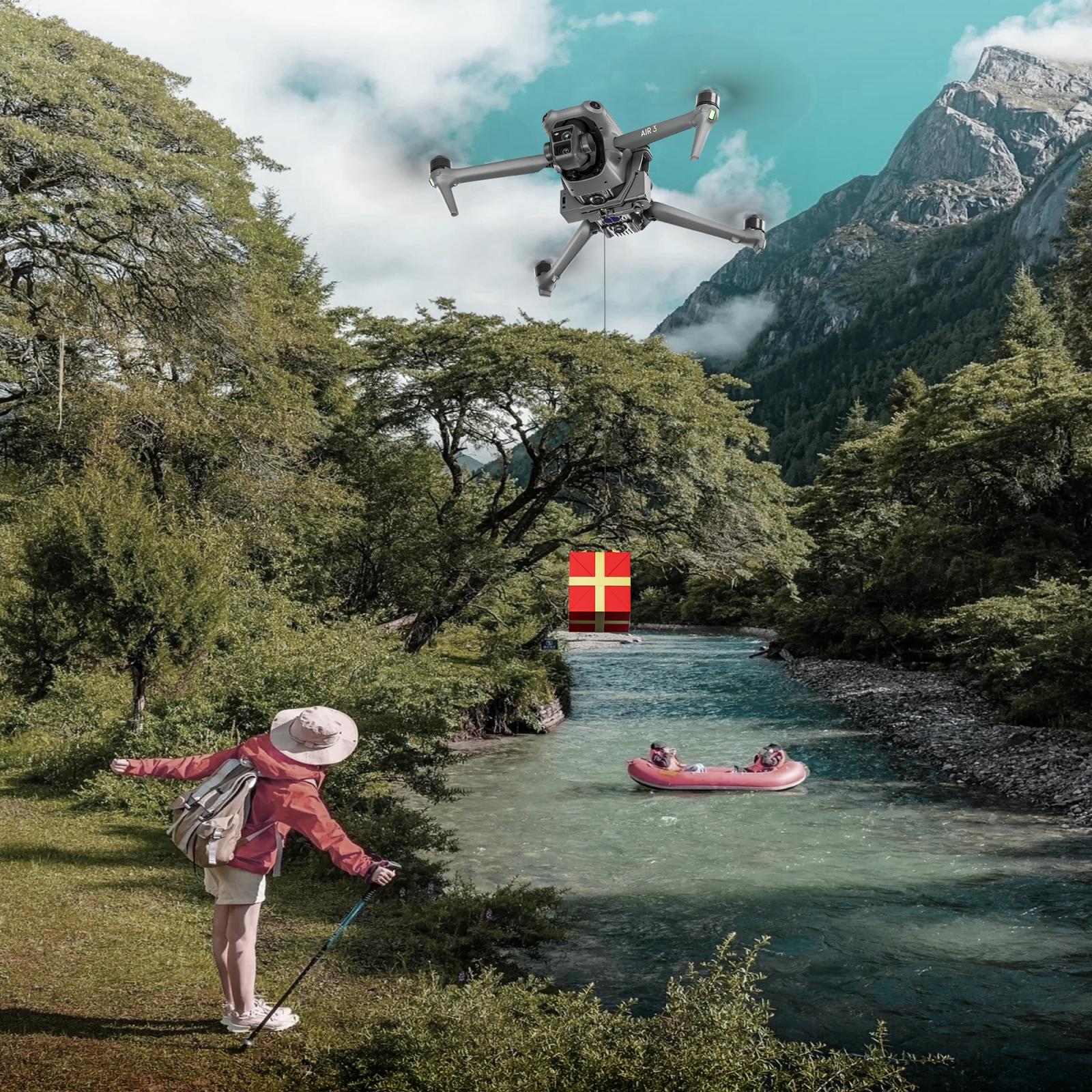 Parabolic Air Drop System For Dji Air 3 - Thrower Attachment-1969996368298774533