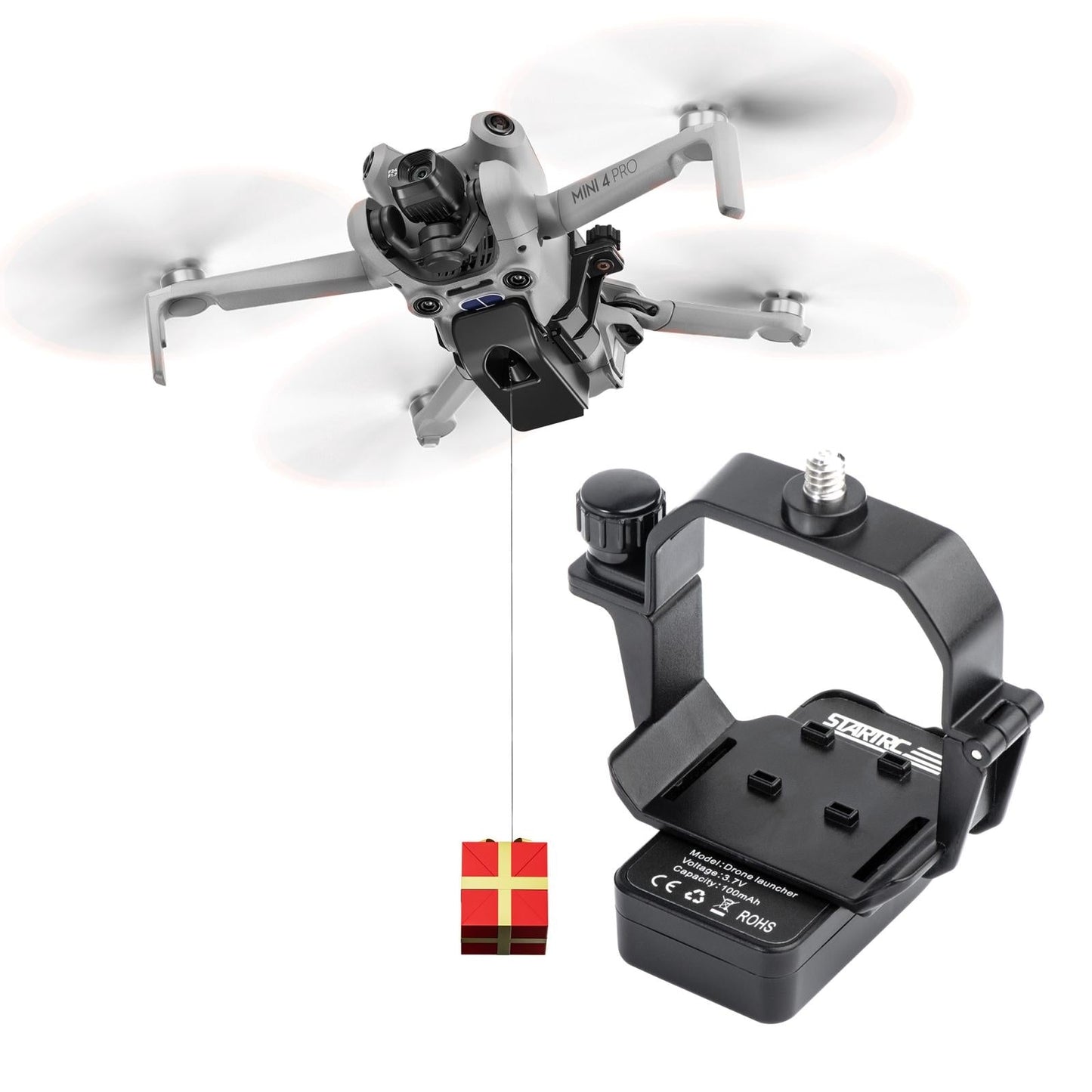 Parabolic Air Dropping System For Dji Mini 4 Pro - Led Light-1962691928160079872