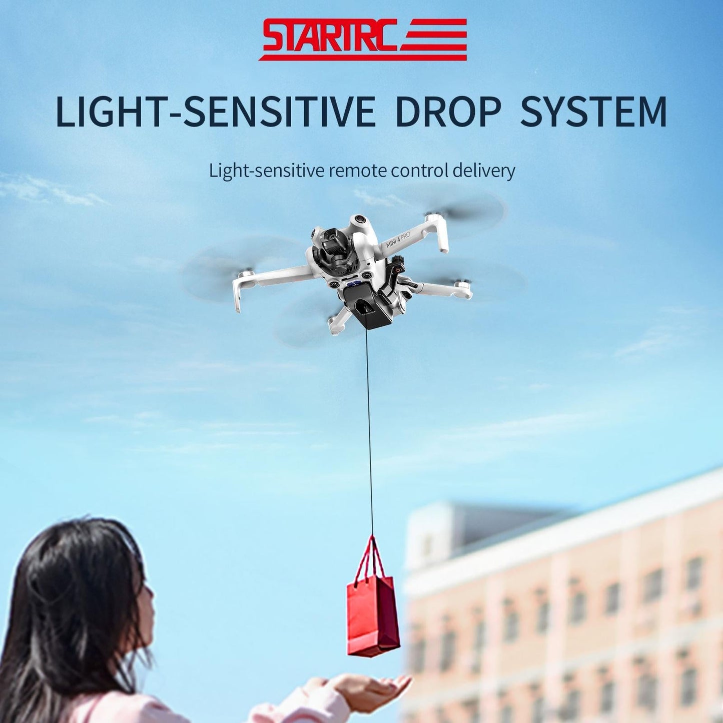Parabolic Air Dropping System For Dji Mini 4 Pro - Led Light-1962691928160079873