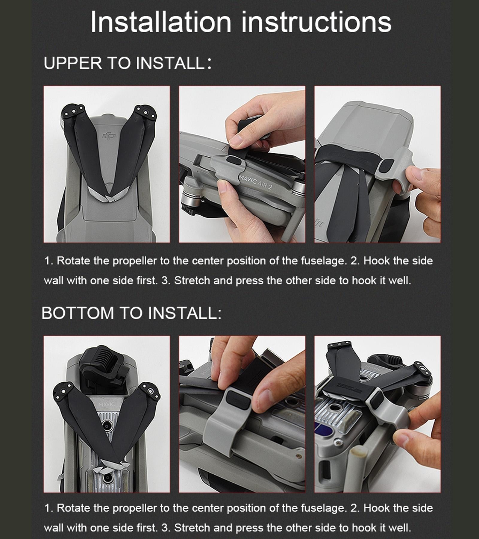 Silicone Blade Holder For Dji Mavic Air 2 / 2S Propellers-1915196999318245378