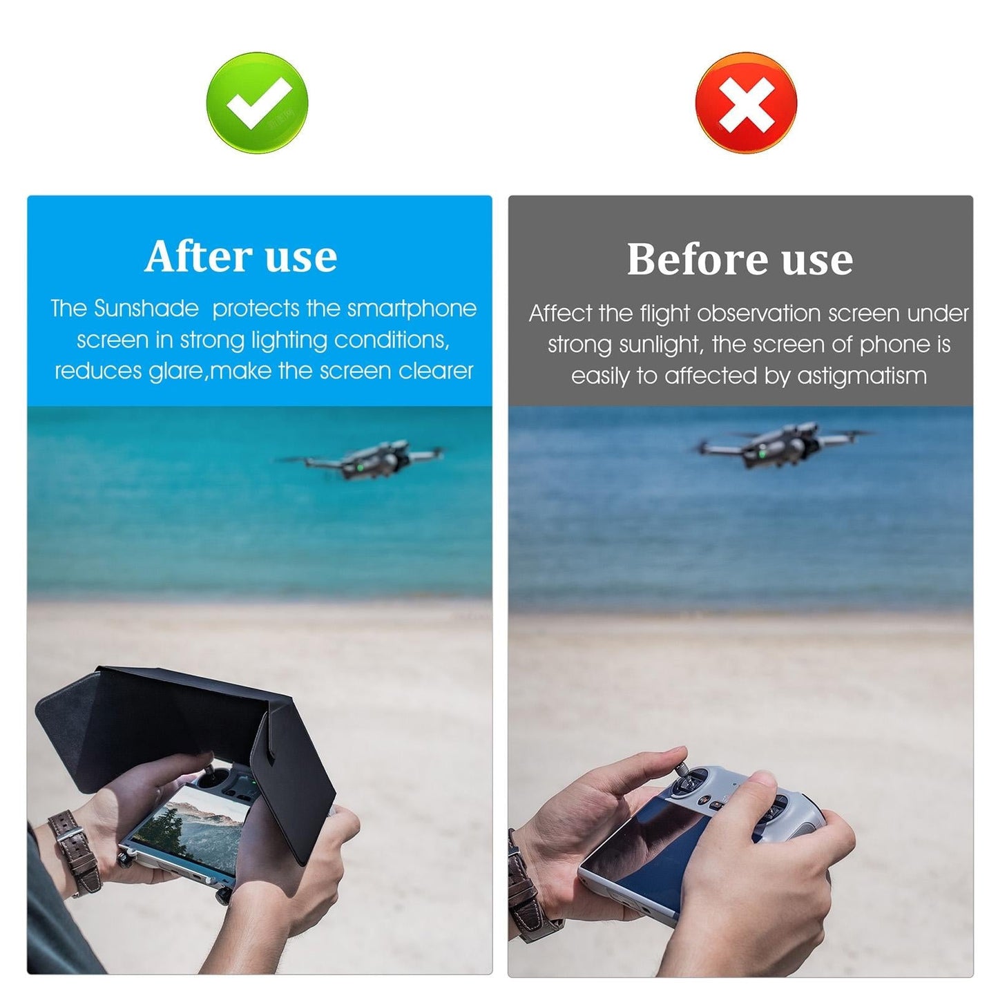 Foldable Sunshade For Dji Mini 3 Pro Remote-1964932170753642498