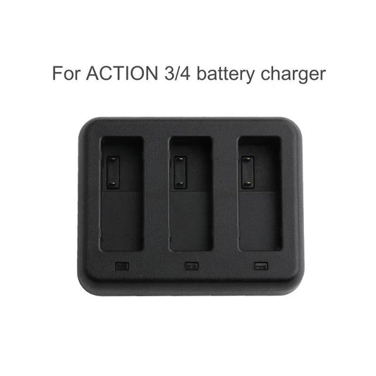 Tri-Slot Charger For Dji Action Batteries-1915196756149276673