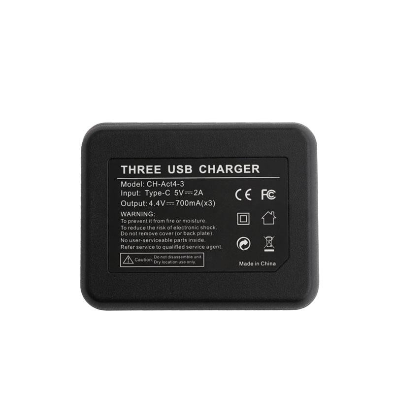 Tri-Slot Charger For Dji Action Batteries-1915196756149276674