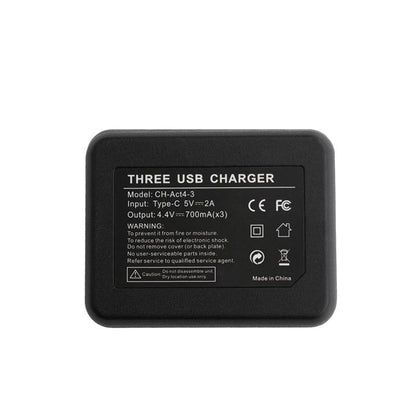 Tri-Slot Charger For Dji Action Batteries-1915196756149276674