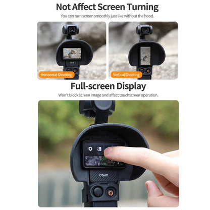 Protective Sunshade Hood For Dji Pocket 3 Screen-1915196738143129603