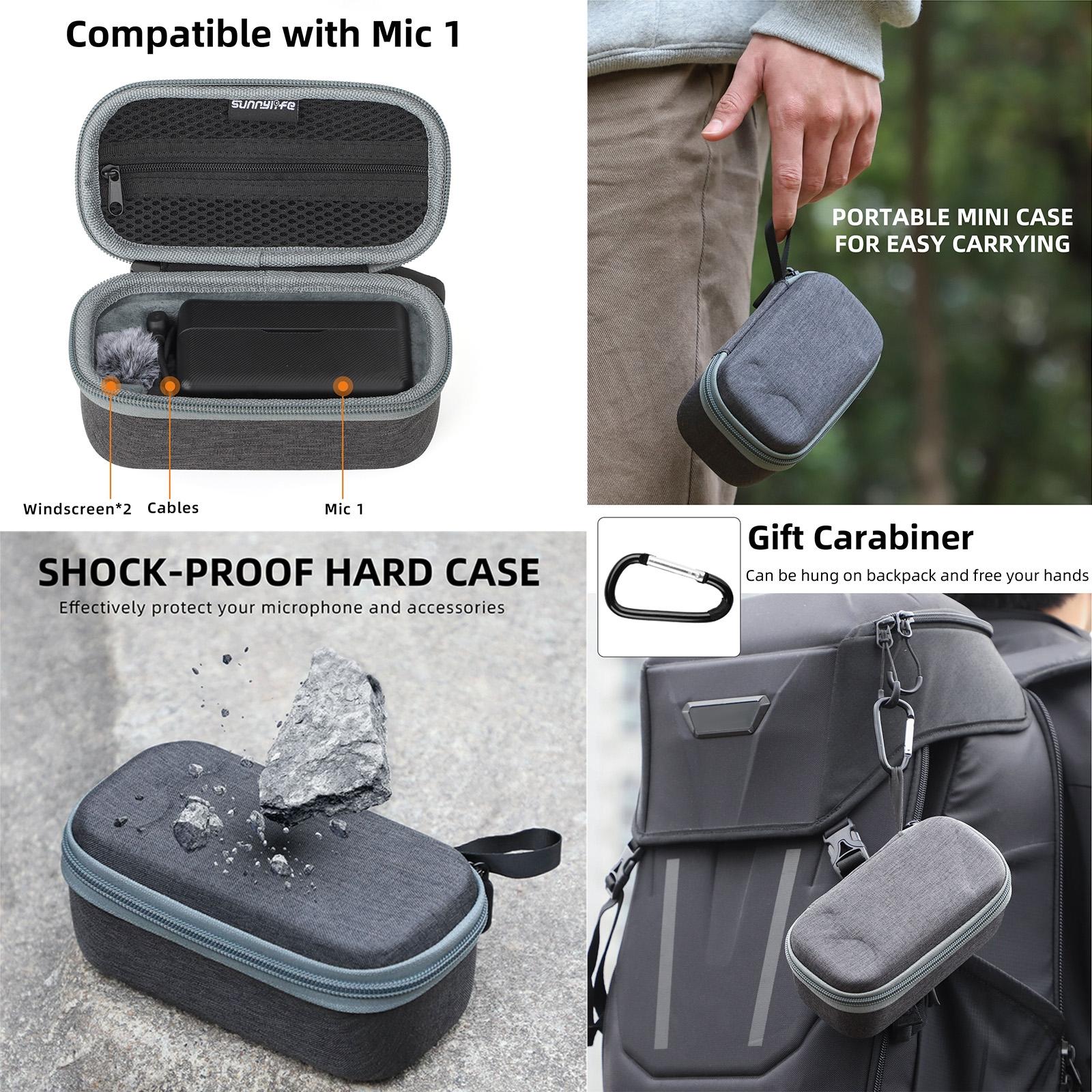 Mini Carrying Case For Dji Mic 2 Wireless Microphone - Storage Bag-1915196558161350658