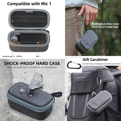 Mini Carrying Case For Dji Mic 2 Wireless Microphone - Storage Bag-1915196558161350658