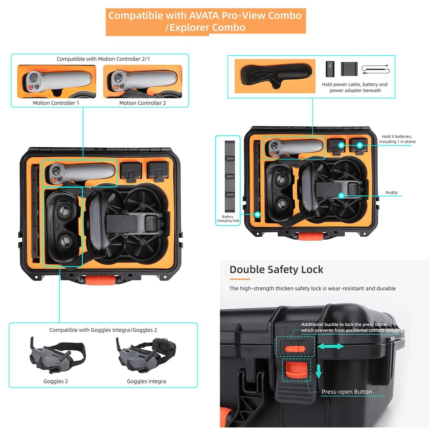 Waterproof Shockproof Carry Case For Dji Avata - Upgraded-1964932168564215810