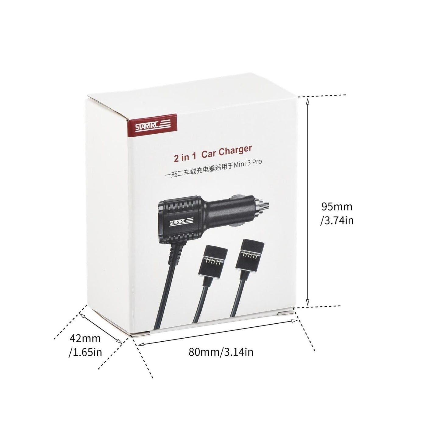 2-In-1 Car Charger For Dji Mavic Mini / 3 Pro With Battery And Remote Control-1964932173534466055