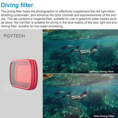 Professional Diving Lens Filter Set For Dji Pocket - 3 Pack-1915197721803886597