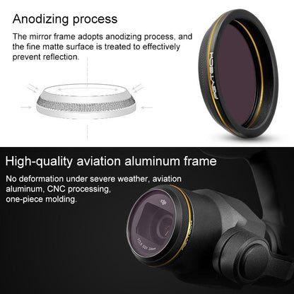 Gold Edge Lens Filter For Dji Inspire 2 / X4S Gimbal Camera Drone-1915197559362686979