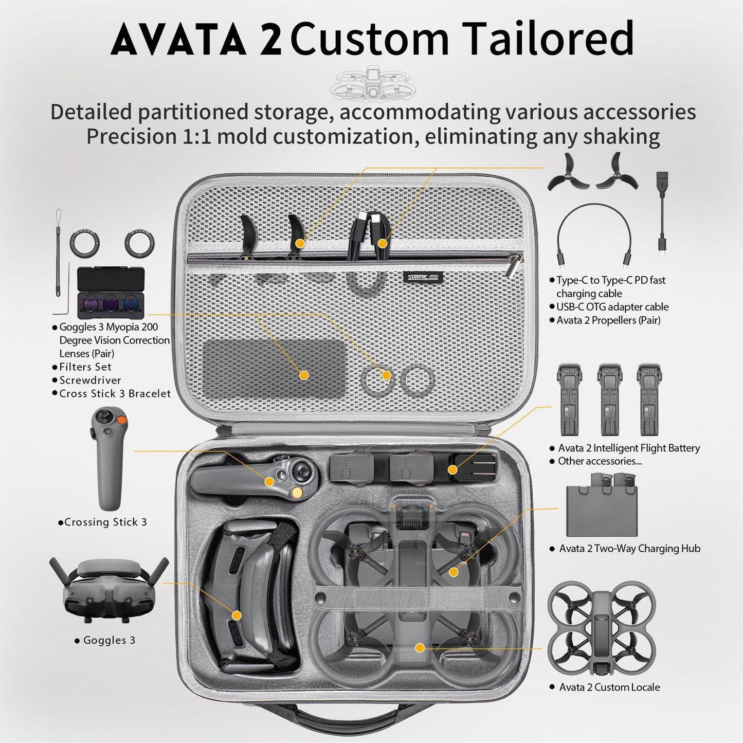 Dji Avata 2 Drone Messenger Bag - Compact Storage Solution-1915196560195588098