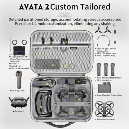 Dji Avata 2 Drone Messenger Bag - Compact Storage Solution-1915196560195588098