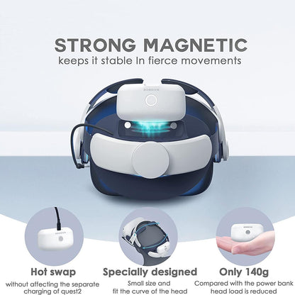 Elite Strap Dual Battery Magnetic Dock For Oculus Quest 2 Charging-1915197155501543430