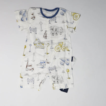 Domia Silky Bamboo Short Sleeve Baby Romperr Engineering Team M-1973194154632679424