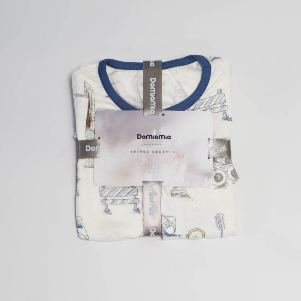 Domia Silky Bamboo Short Sleeve Baby Romper Engineering Team L80 48-1973194154867560448