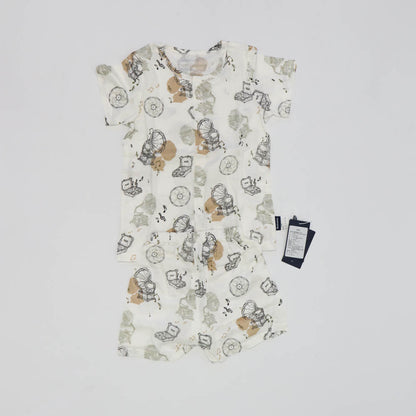 Domia Kids Bamboo Fiber Cotton Sht Sleeve Pajama Set Gramophone Radio 100-1973194164266995713