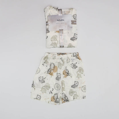 Domia Kids Bamboo Fiber Cotton sht Sleeve Pajama Set Gramophone Radio 110-1973194155517677569