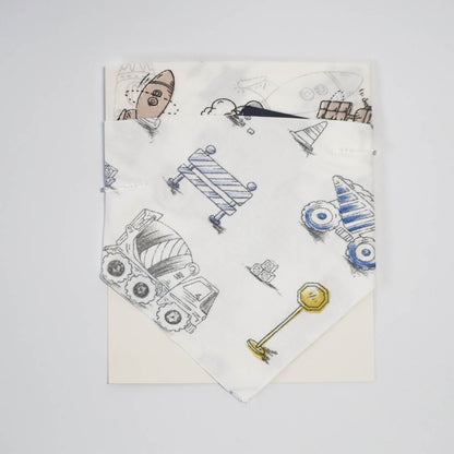 Domia Bamboo Fiber Cotton Gauze Triangle Bib Team-1973194151998656512